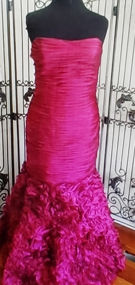 JOVANI 4872b sz 18 Fuchsia Mermaid Prom Dress